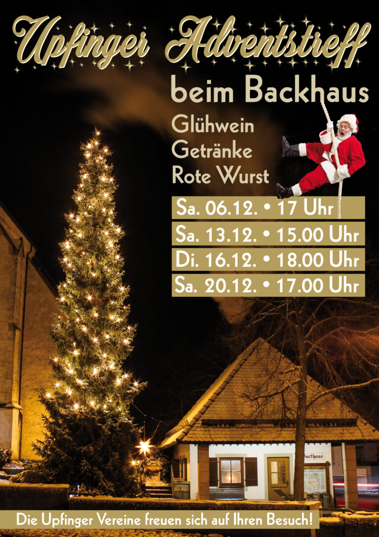 Herzliche Einladung zum Upfinger Adventstreff