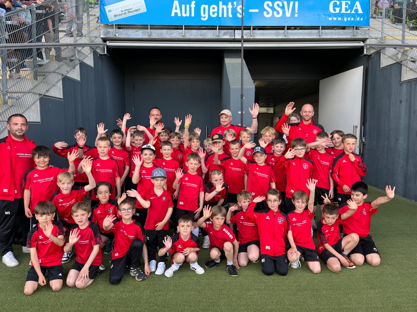 Einlaufkinder beim SSV Reutlingen